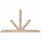 Ekena Millwork Saratoga Smooth Timber Gable Bracket, Douglas Fir, 60"W x 35"H x 3 1/2"D x 3 1/2"F, 14/12 Pitch GBW060X35X0404SAR00SDF - alternate 1